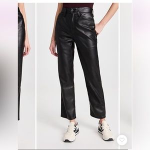 Madewell Faux Leather Jeans